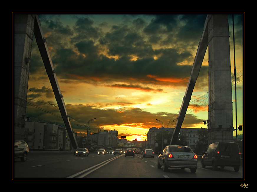 photo "Road to home" tags: landscape, city, sunset