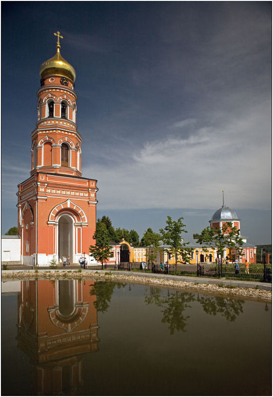 фото "Колокольня Давидовой Пустыни" метки: архитектура, пейзаж, вода