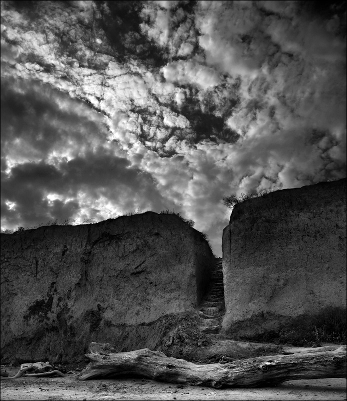photo "Exit" tags: landscape, black&white, 