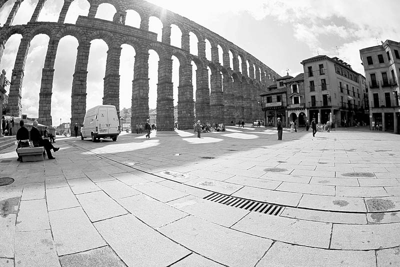 фото "Aqueduct" метки: архитектура, черно-белые, пейзаж, 