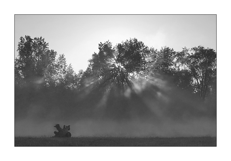 фото "Пробуждение" метки: пейзаж, черно-белые, закат