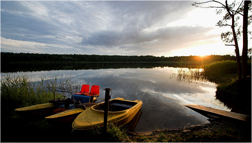 фото "Вечер на озере Бездон" метки: пейзаж, вода