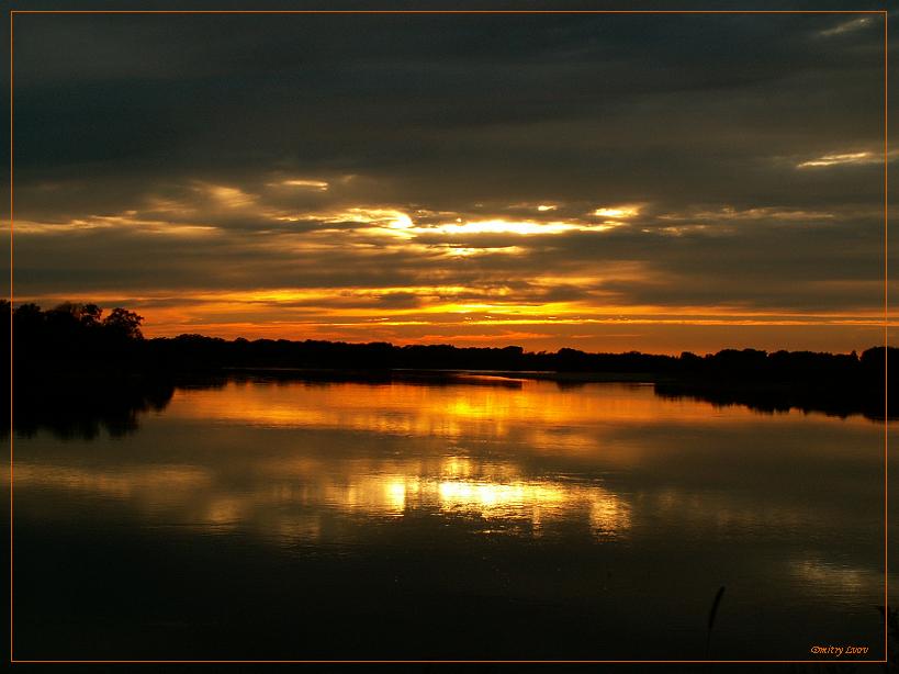 photo "Sunset over Amur river" tags: landscape, sunset