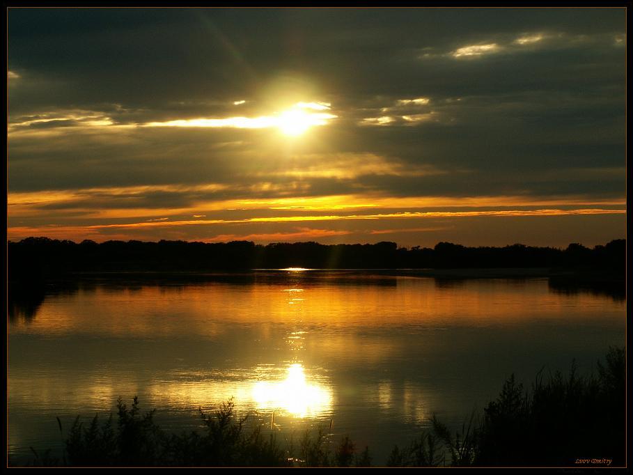 фото "Sunset above Amur (earlier)" метки: пейзаж, закат
