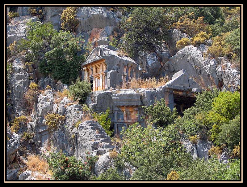 photo "Tombs of Lycia" tags: architecture, travel, landscape, 