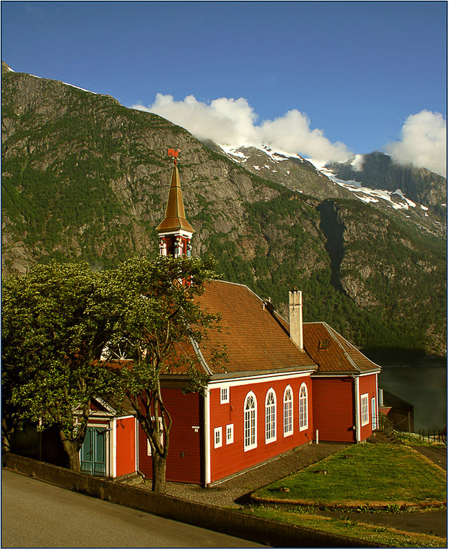 фото "Norwegian morning" метки: архитектура, пейзаж, 