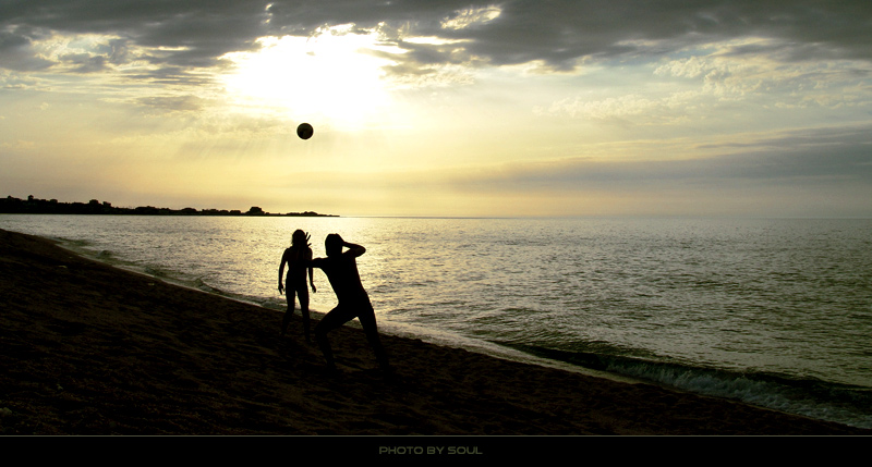 photo "Solar eclipse...." tags: landscape, sunset, water