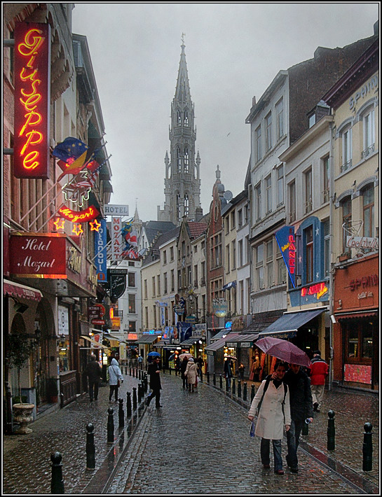 photo "Rainy twilight. Bruxelles" tags: , 