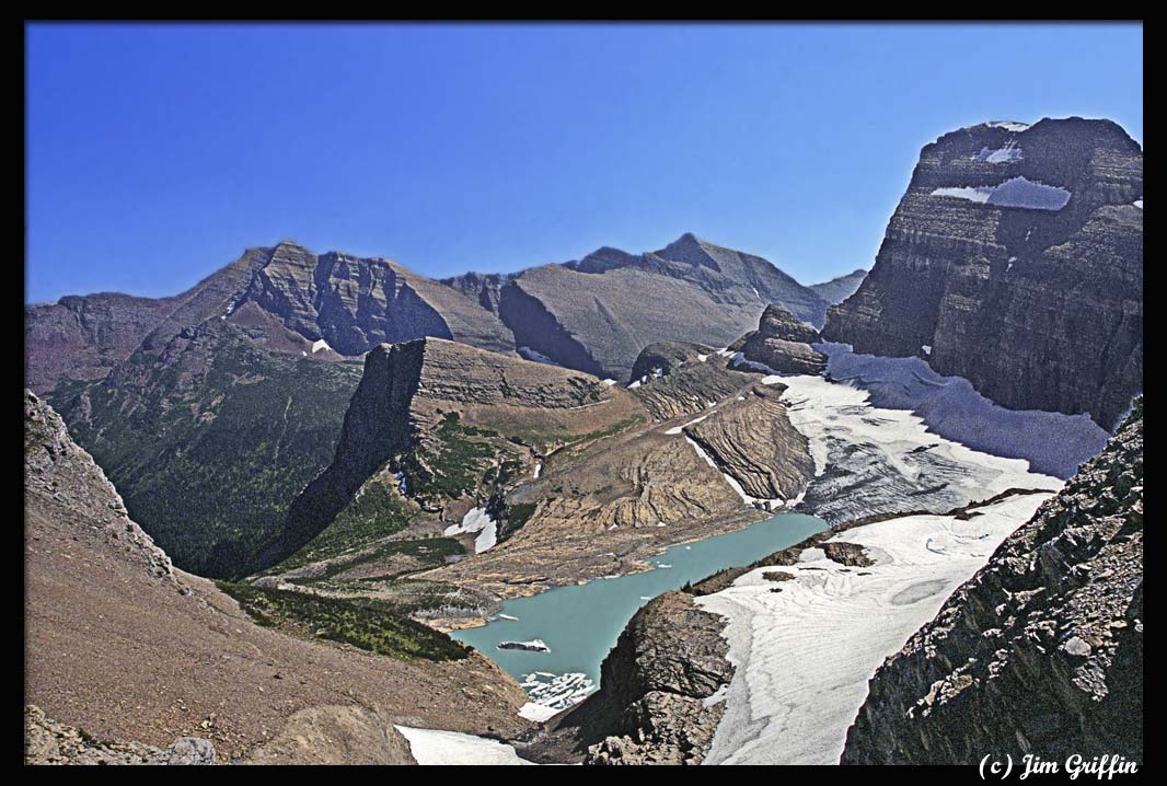 фото "Grinnel Glacier overlook view 1" метки: пейзаж, вода, горы