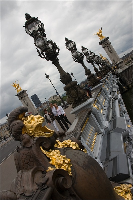 photo "An Alexander III bridge" tags: architecture, travel, landscape, Europe