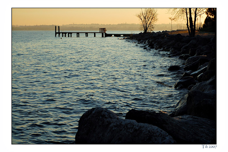 photo "First rays over the lake" tags: landscape, sunset, water