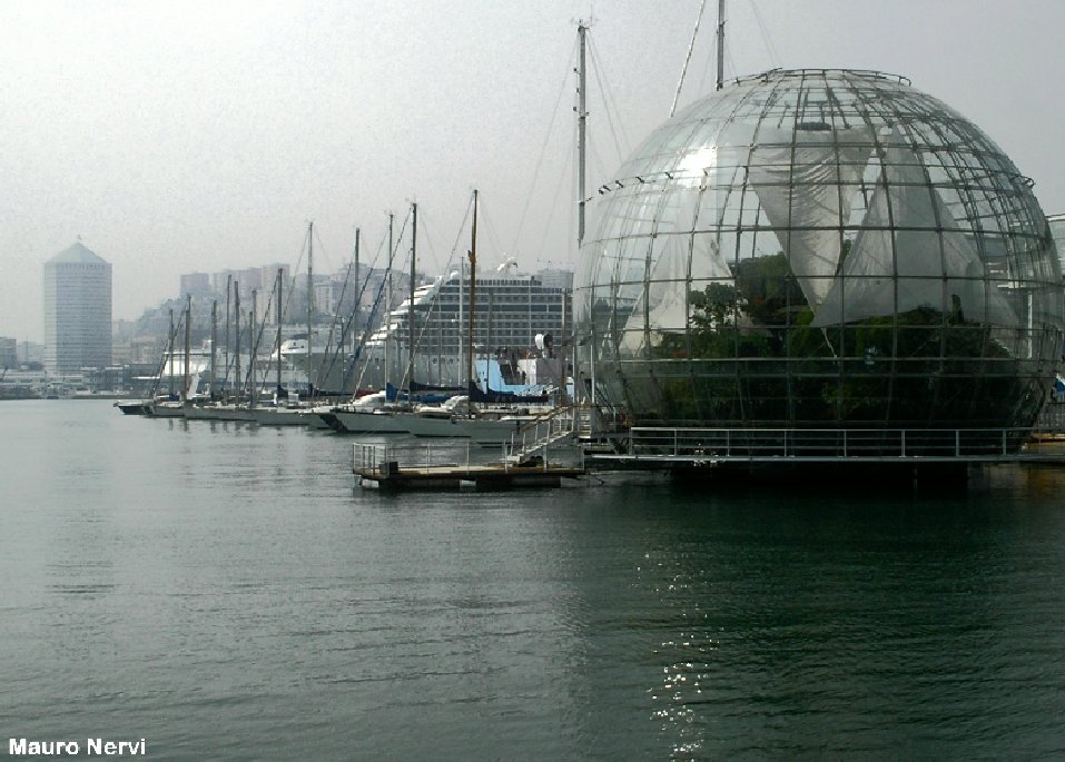 фото "biosphera in Genoa, Italy" метки: город, пейзаж, 