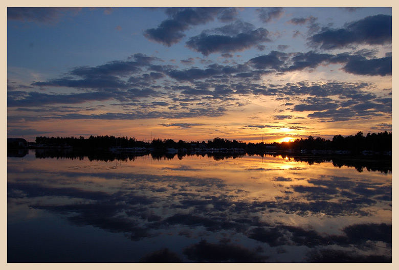 фото "Sunset reflection" метки: пейзаж, закат, ночь