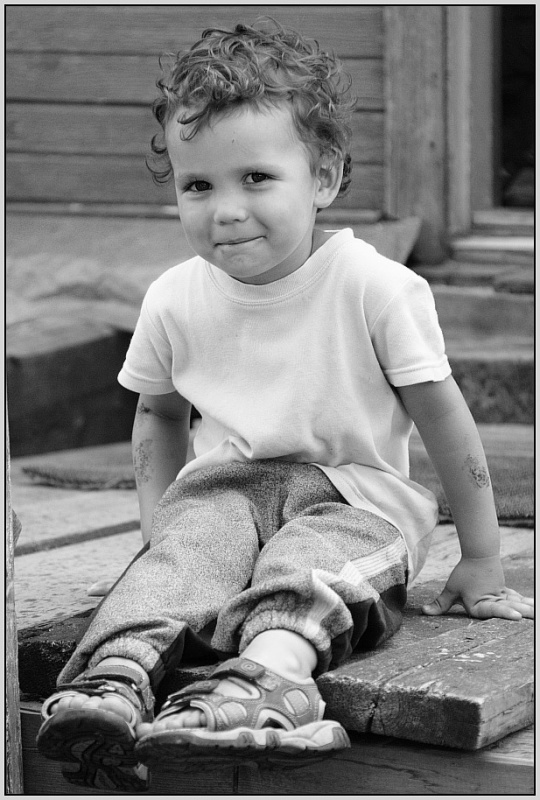 photo "***" tags: portrait, black&white, children