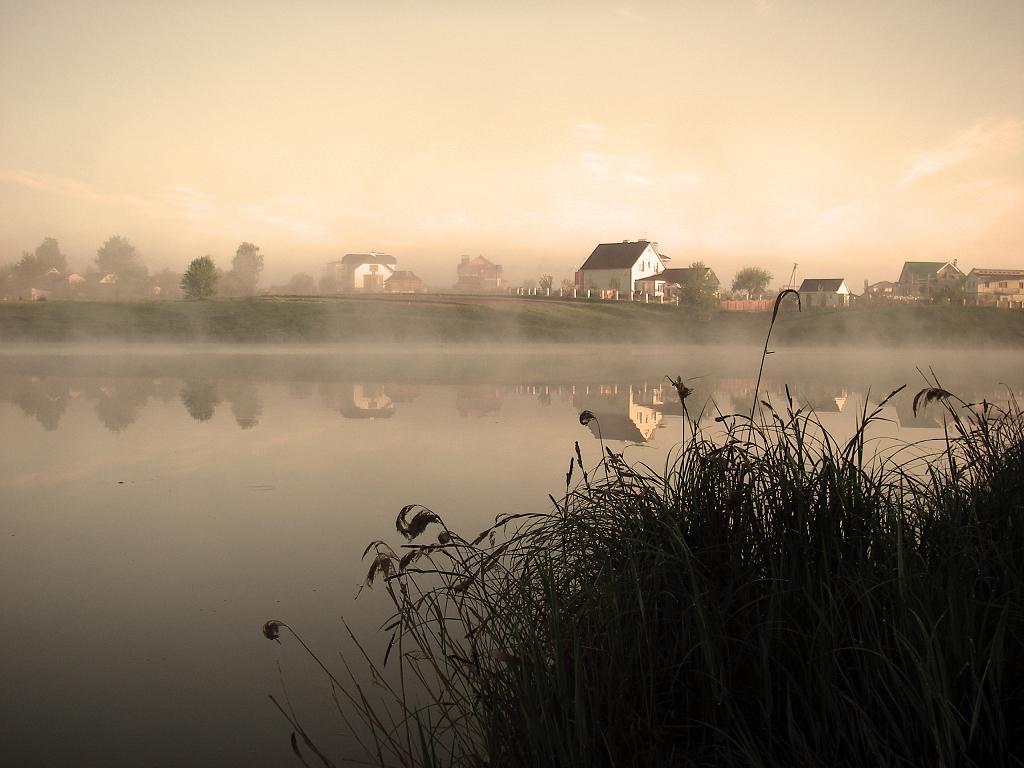 фото "В утренней дымке" метки: пейзаж, вода