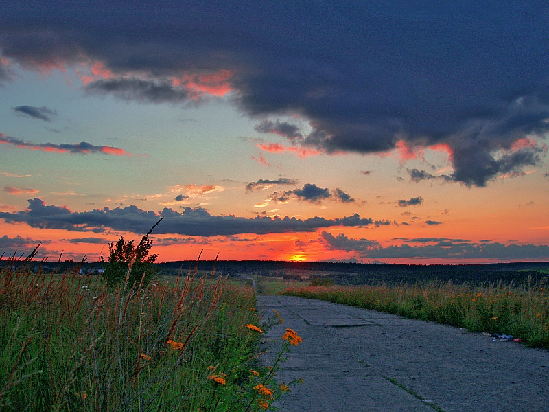 photo "***" tags: landscape, summer, sunset