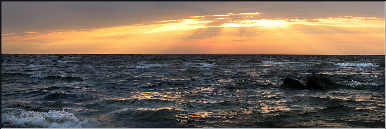 photo "Turbulence" tags: landscape, sunset, water