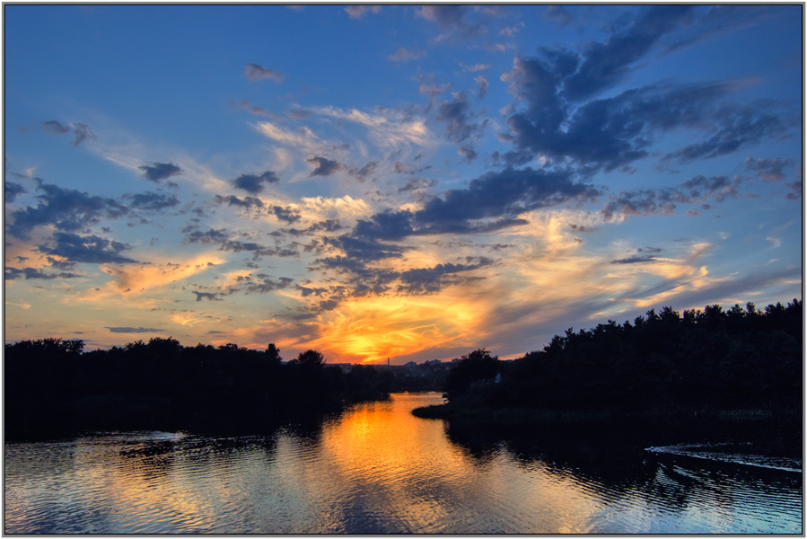 photo "sun-fire" tags: landscape, sunset