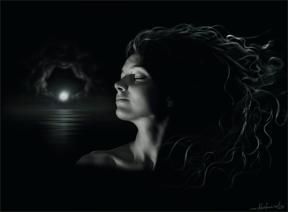 photo "Night" tags: montage, portrait, woman