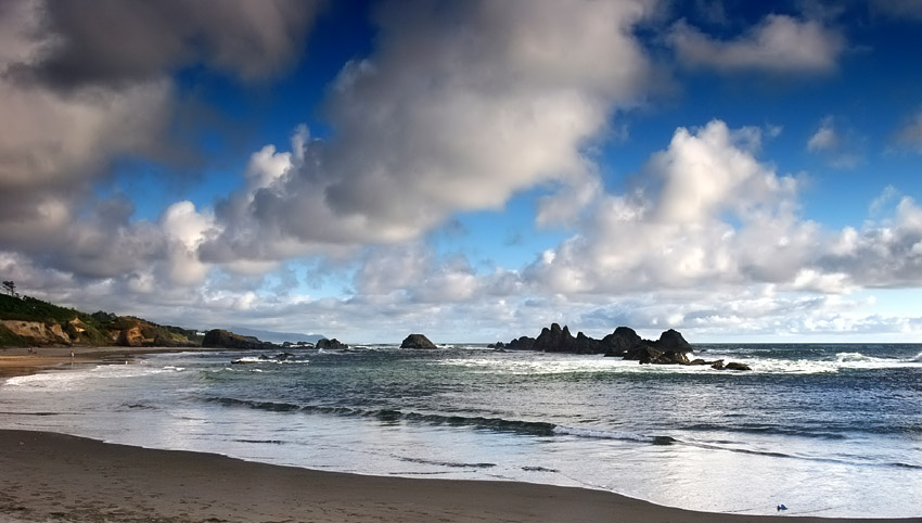 photo "When the heavens fall to the Earth" tags: landscape, clouds, water