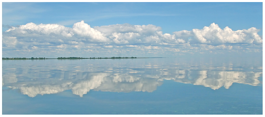 фото "Облака по-над Чудским" метки: пейзаж, вода, облака