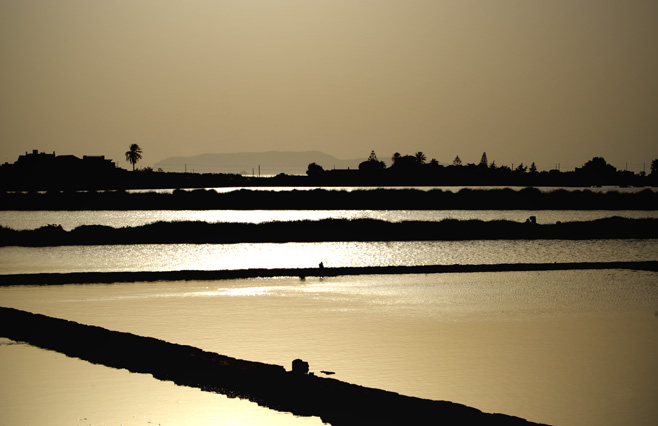 фото "tramonto sulle saline" метки: пейзаж, закат