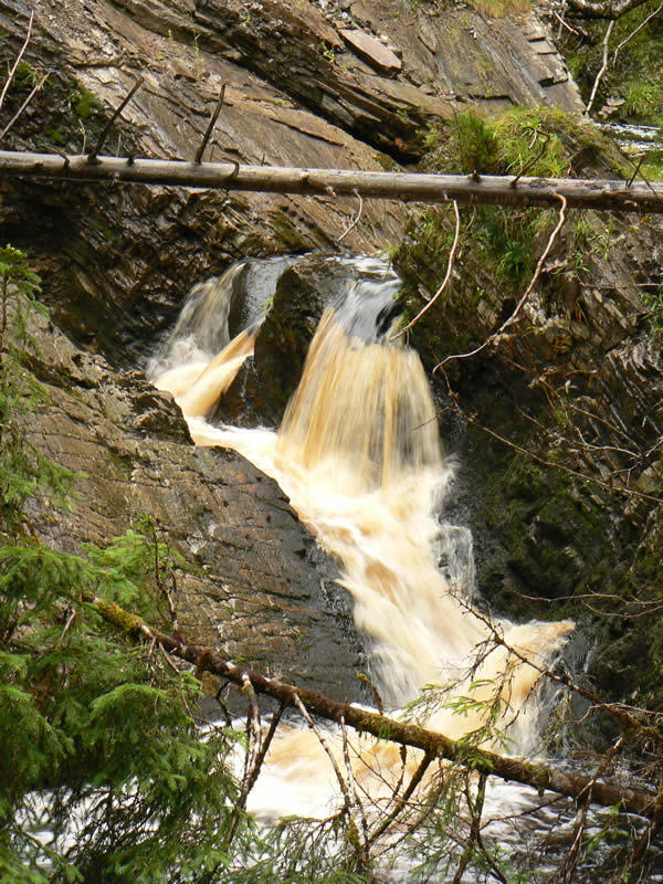 photo "Waterfall, Scottish Highlands" tags: landscape, water