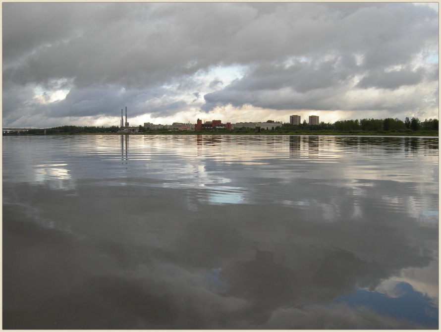 фото "Зеркальный вечер." метки: пейзаж, вода