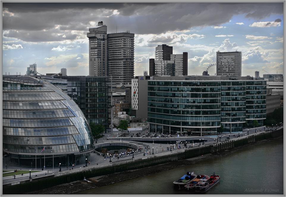 photo "London. Tower Bridge .View on City." tags: city, architecture, landscape, 