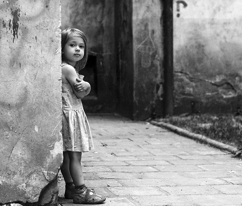 фото "Luna in black & white" метки: портрет, дети