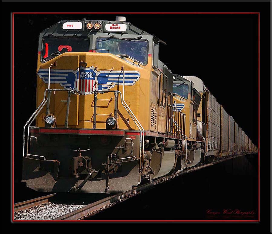 фото "Hell bound train !" метки: путешествия, юмор, Северная Америка