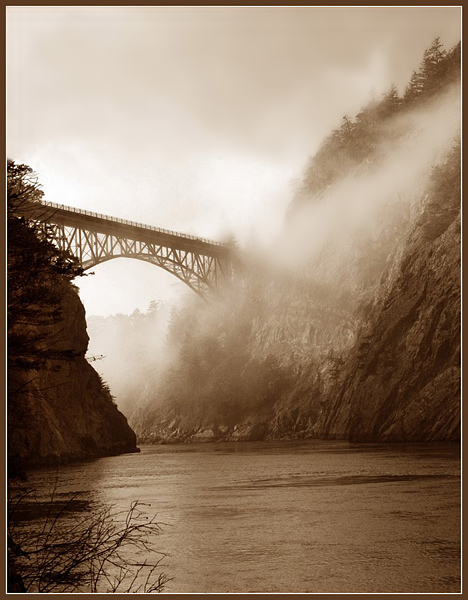 фото "Deception Pass" метки: пейзаж, черно-белые, вода