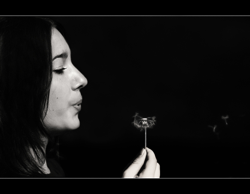 photo "Fly Away" tags: portrait, black&white, woman