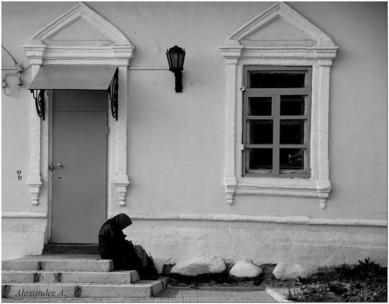 photo "Old age. Solitude. Poverty." tags: black&white, 