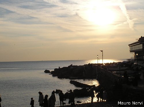 photo "sunset in Boccadasse" tags: landscape, water