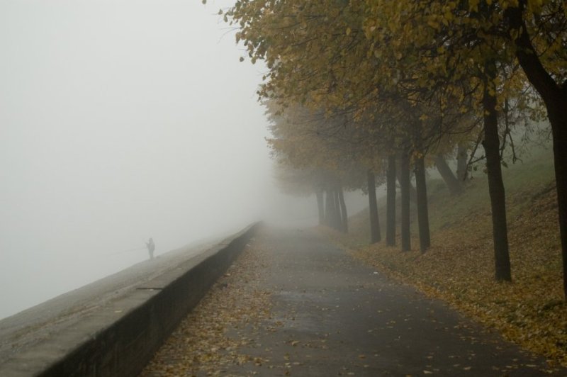 фото "туманная дорожка" метки: пейзаж, город, 