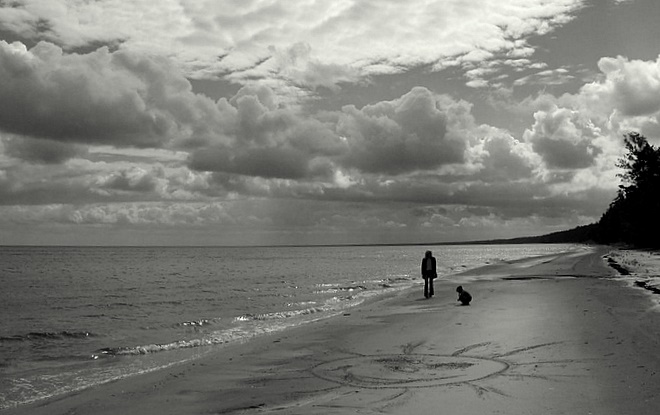 photo "... second sun story" tags: landscape, black&white, clouds