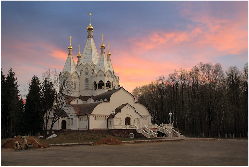 фото "Весенний закат" метки: архитектура, пейзаж, закат