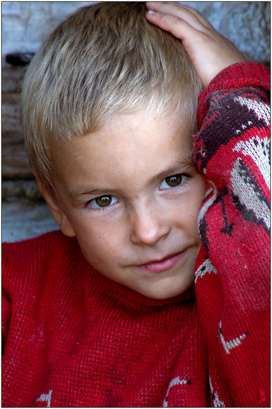 photo "From a series of " the Person of Russian village "" tags: portrait, children