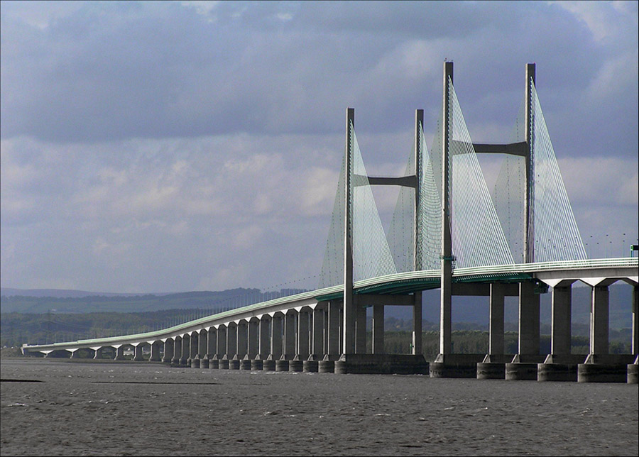 photo "Severn bridges." tags: architecture, travel, landscape, Europe