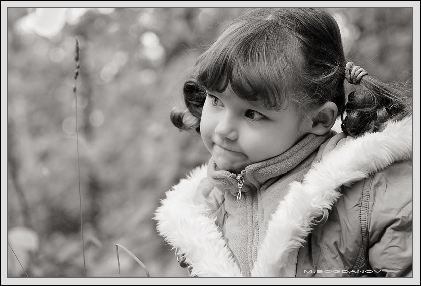 photo "The coquette" tags: portrait, black&white, children