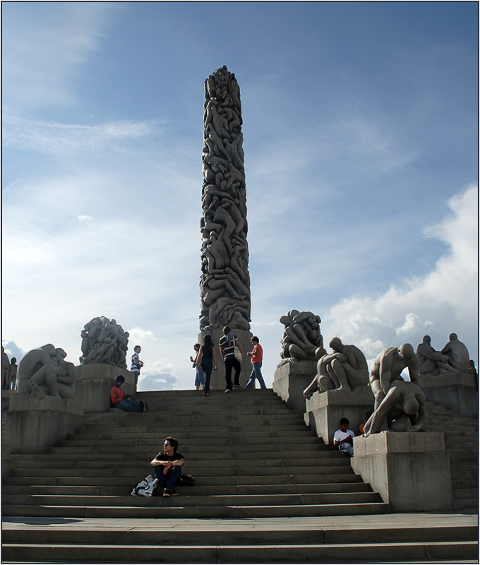 photo "Sculpture park Gustave Vigellana (Monolith), Oslo" tags: architecture, travel, landscape, Europe