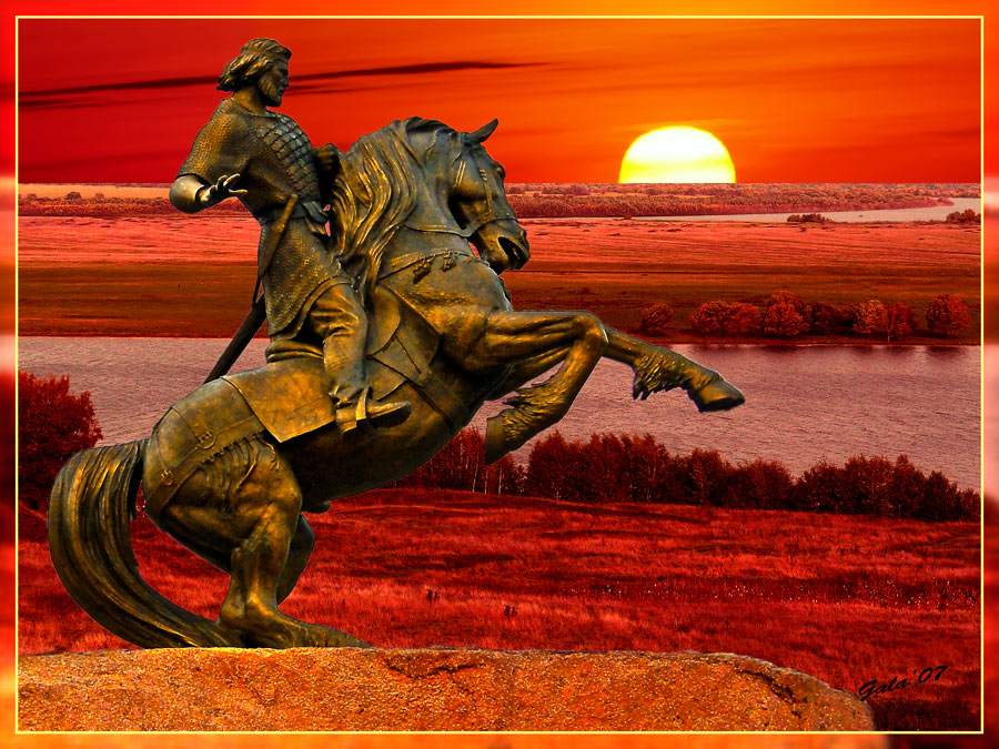 фото "Евпатий Коловрат - герой Земли Рязанской" метки: фотомонтаж, жанр, 