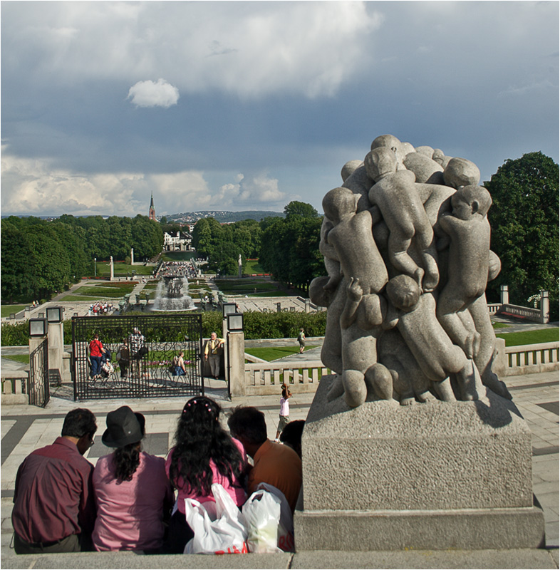 photo "Sculpture park Gustave Vigellana, Oslo." tags: architecture, travel, landscape, Europe