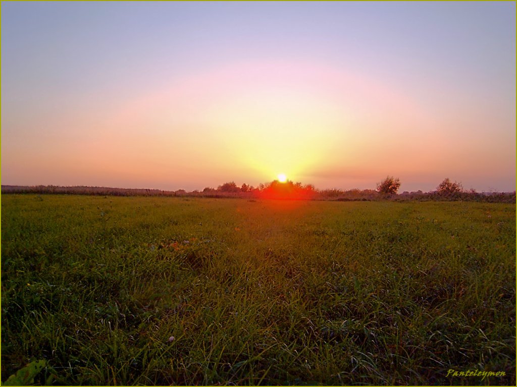 фото "закат в лугах" метки: пейзаж, закат