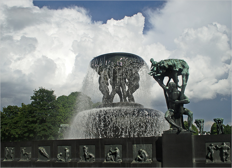 photo "Sculpture park Gustave Vigellana, Oslo. Fountain" tags: architecture, travel, landscape, Europe