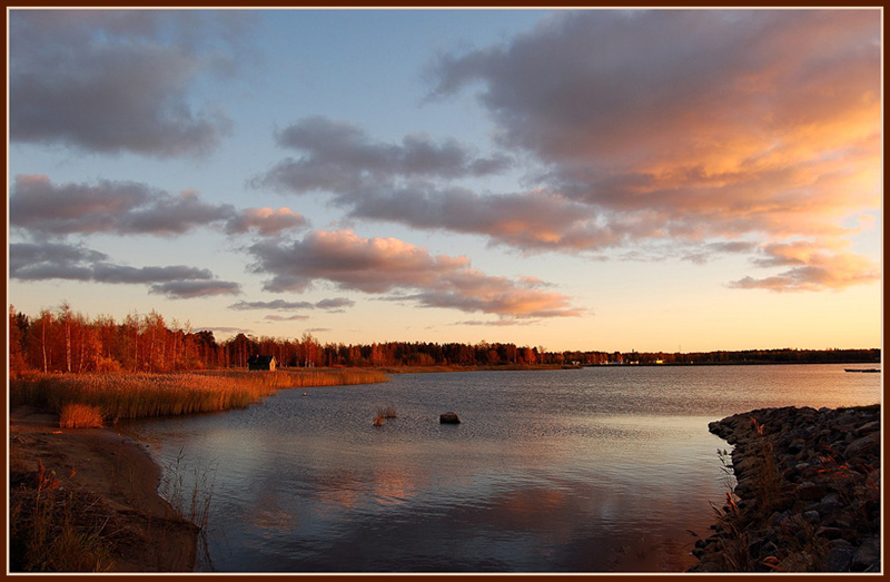 фото "October sunset" метки: пейзаж, закат, осень