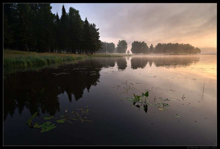 photo "Chernoistochinsk / 0172_0138" tags: landscape, fog, summer, sunrise