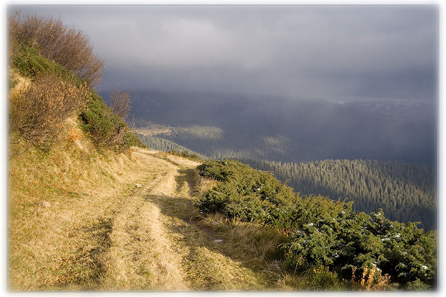 фото "light road" метки: пейзаж, горы, осень