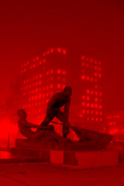 фото "Red Manchester Fog" метки: город, архитектура, пейзаж, 